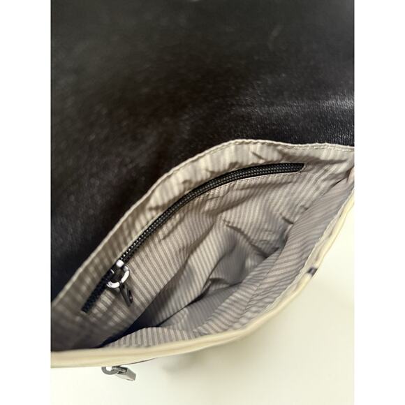 Sherpani Pica Crossbody Medium Ivory Nylon Foldover RFID Utility Travel Bag - Picture 5 of 9